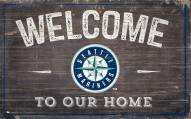 Seattle Mariners 11" x 19" Welcome to Our Home Sign