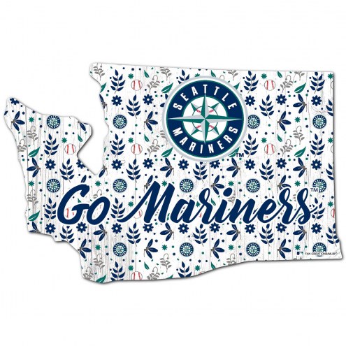 Seattle Mariners 12&quot; Floral State Sign