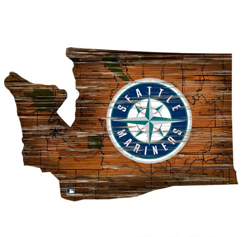Seattle Mariners 12&quot; Roadmap State Sign