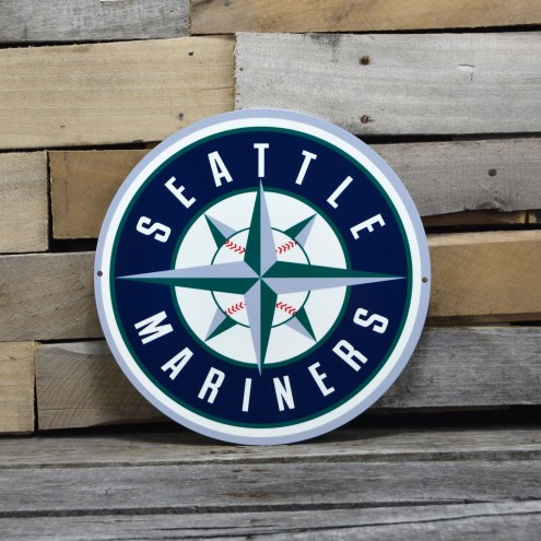 Seattle Mariners 12&quot; Steel Logo Sign