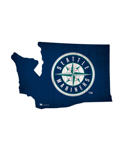 Seattle Mariners 12&quot; Team Color Logo State Sign