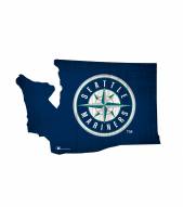 Seattle Mariners 12" Team Color Logo State Sign