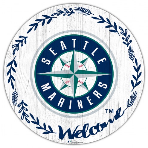 Seattle Mariners 12&quot; Welcome Circle Sign