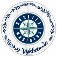 Seattle Mariners 12" Welcome Circle Sign