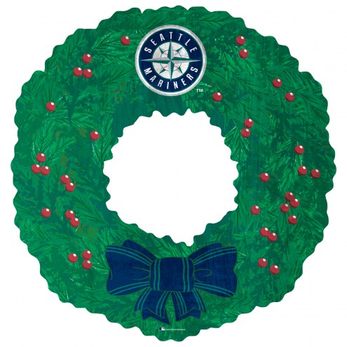Seattle Mariners 16&quot; Team Wreath Sign