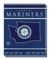 Seattle Mariners 16" x 20" Coordinates Canvas Print