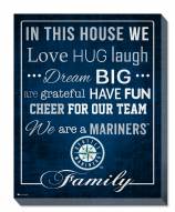 Seattle Mariners 16" x 20" In This House Canvas Print
