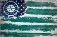 Seattle Mariners 17" x 26" Flag Sign