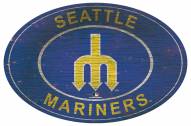 Seattle Mariners 46" Heritage Logo Oval Sign