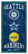 Seattle Mariners 6" x 12" Heritage Sign