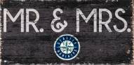 Seattle Mariners 6" x 12" Mr. & Mrs. Sign