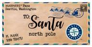Seattle Mariners 6" x 12" To Santa Sign