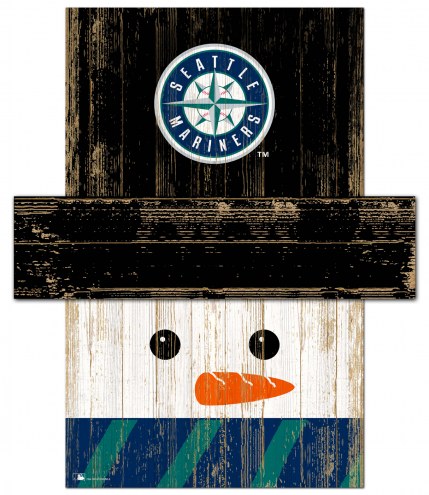 Seattle Mariners 6&quot; x 5&quot; Snowman Head