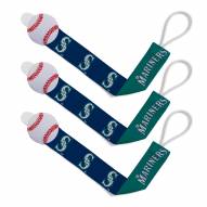 Seattle Mariners Baby Pacifier Clips