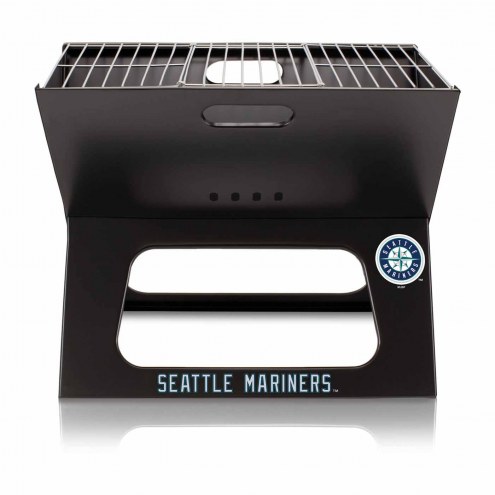 Seattle Mariners Black Portable Charcoal X-Grill