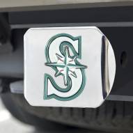 Seattle Mariners Chrome Color Hitch Cover