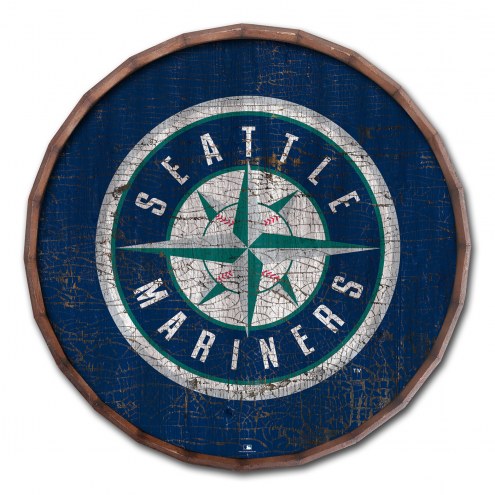 Seattle Mariners Cracked Color 16&quot; Barrel Top