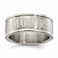Seattle Mariners Stainless Steel Logo Ring