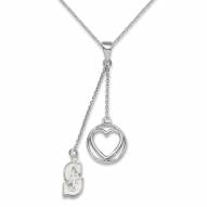 Seattle Mariners Sterling Silver Heart Necklace