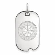 Seattle Mariners Sterling Silver Small Dog Tag