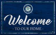 Seattle Mariners Team Color Welcome Sign