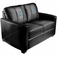 Seattle Mariners XZipit Silver Loveseat with Secondary Logo
