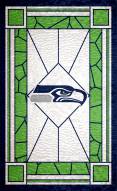 Seattle Seahawks 11" x 19" Stained Glass Sign