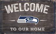 Seattle Seahawks 11" x 19" Welcome to Our Home Sign