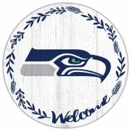 Seattle Seahawks 12" Welcome Circle Sign