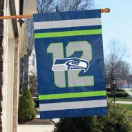 Seattle Seahawks 12th Man Applique Banner Flag