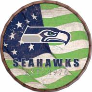 Seattle Seahawks 16" Flag Barrel Top