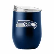 Seattle Seahawks 16 oz. Flipside Powder Coat Curved Beverage Glass