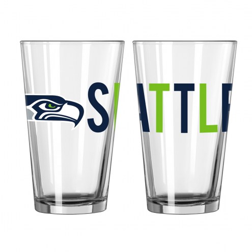Seattle Seahawks 16 oz. Overtime Pint Glass