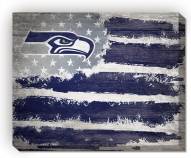 Seattle Seahawks 16" x 20" Flag Canvas Print