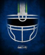 Seattle Seahawks 16" x 20" Ghost Helmet Canvas Print