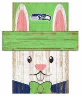 Seattle Seahawks 19" x 16" Easter Bunny Head