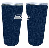 Seattle Seahawks 20 oz. Stainless Steel Tumbler with Silicone Wrap