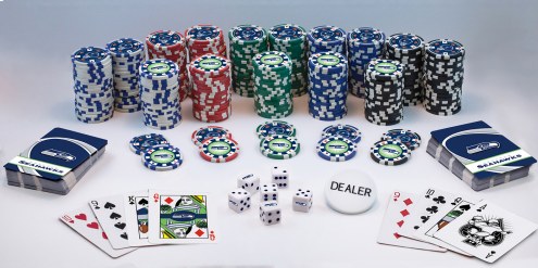 Seattle Seahawks 300 Piece Poker Set