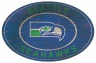 Seattle Seahawks 46" Heritage Logo Oval Sign
