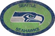 Seattle Seahawks 46" Team Color Oval Sign