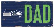 Seattle Seahawks 6" x 12" Dad Sign