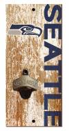 Seattle Seahawks 6" x 12" Distressed Bottle Opener