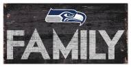 Seattle Seahawks 6" x 12" Family Sign