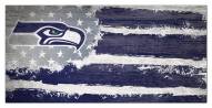 Seattle Seahawks 6" x 12" Flag Sign