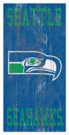 Seattle Seahawks 6" x 12" Heritage Logo Sign