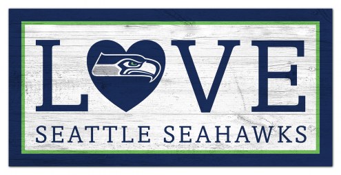 Seattle Seahawks 6&quot; x 12&quot; Love Sign
