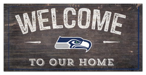 Seattle Seahawks 6&quot; x 12&quot; Welcome Sign