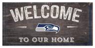 Seattle Seahawks 6" x 12" Welcome Sign
