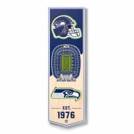 Seattle Seahawks 6" x 19" 3D Stadium Banner Wall Art