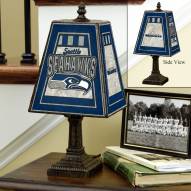 Seattle Seahawks Art Glass Table Lamp